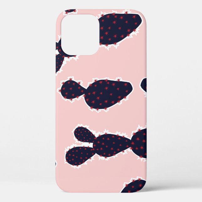 Cactus Cuteness: Sweet Pastel Patterns Case-Mate iPhone Case (Back)