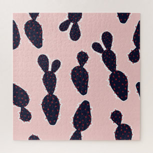 Cactus Cuteness: Sweet Pastel Patterns Jigsaw Puzzle