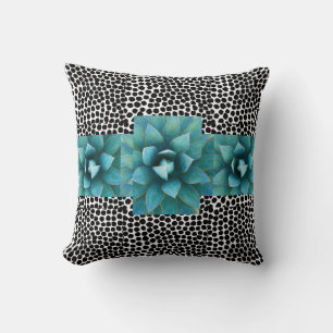 Cactus & Dalmatian spots Throw Pillow