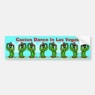 Cactus Dance ~ Saguaros Sombreros Bumper Stickers