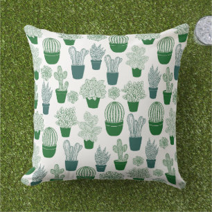 Cactus desert cacti Plant modern Pattern Cushion