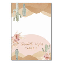 Cactus Desert Folded Place Cards, Arizona Bohemian