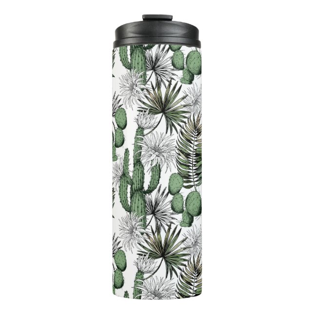 Cactus Desert Pattern Thermal Tumbler (Front)