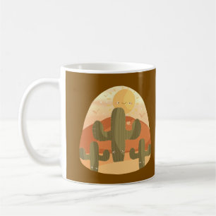 Cactus Desert With Sun Coffee Mug