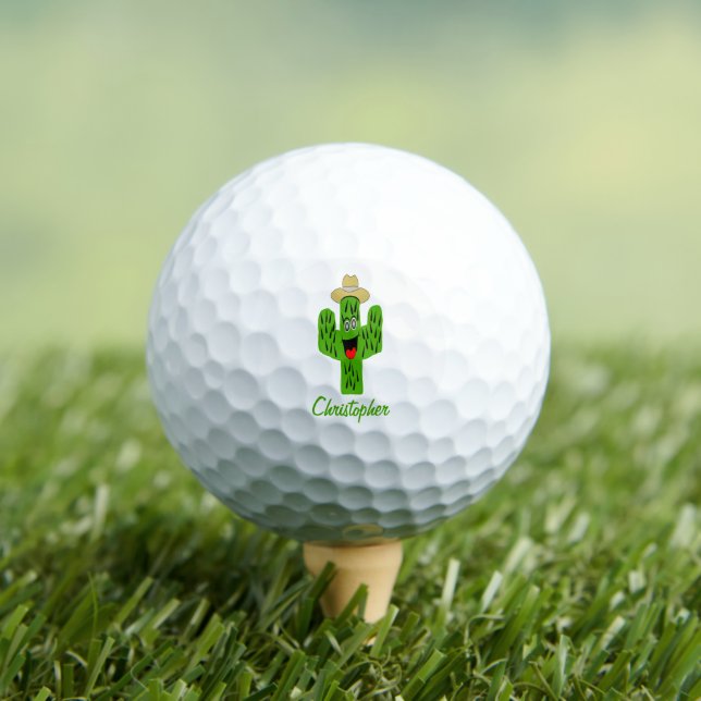 Cactus Design Golf Balls (Insitu Tee)
