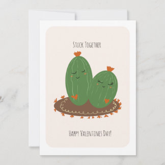 Cactus Doodle Valentines Day Card