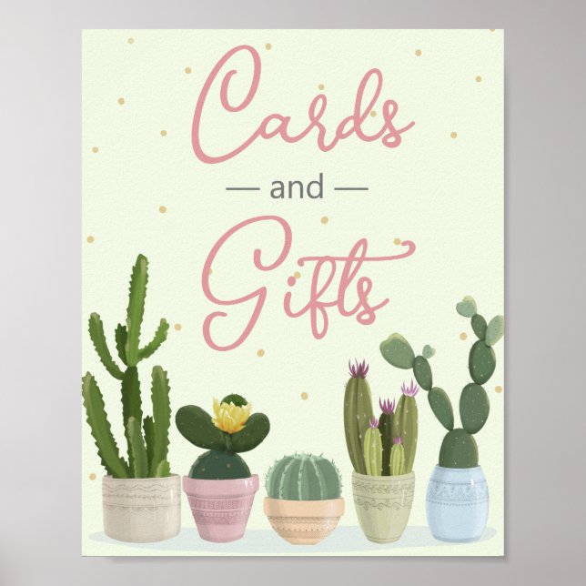 Cactus Fiesta Cards and Gifts  Poster (Front)