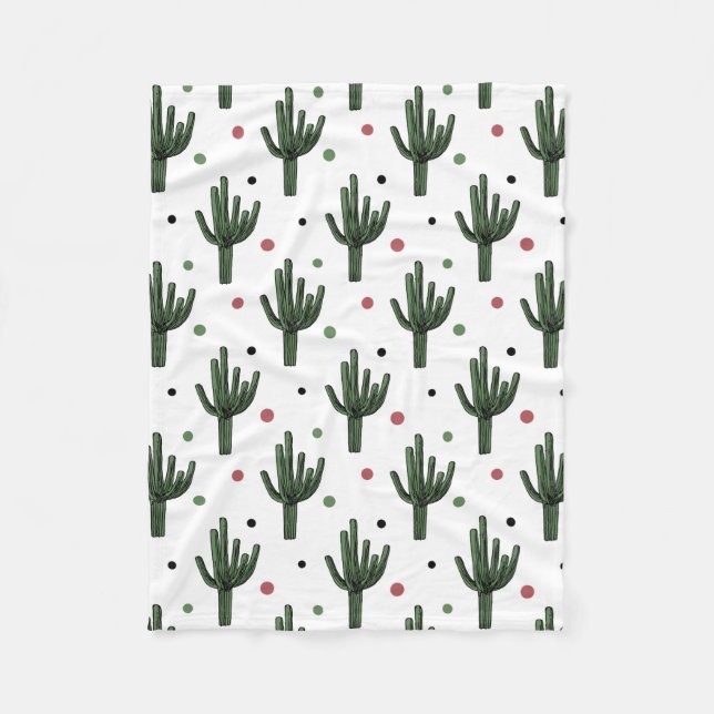 Cactus Fleece Blanket (Front)
