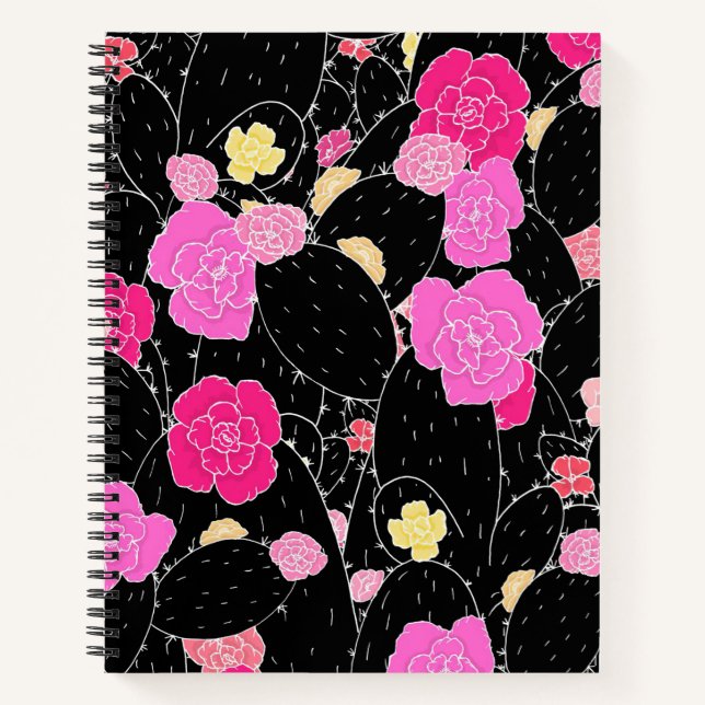 Cactus Flower Art Sketch Notebook (Front)