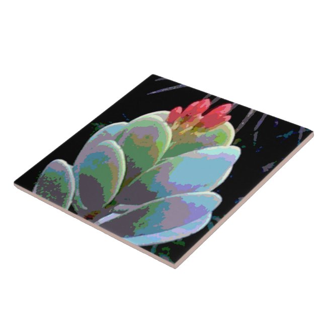 Cactus Flower Buds Tile (Side)