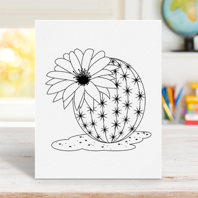 Cactus Flower Colouring Page Poster (Creator Uploaded)