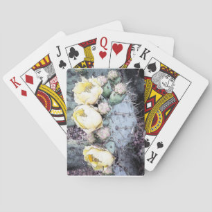 Cactus Flower Digital Ink Playing Cards
