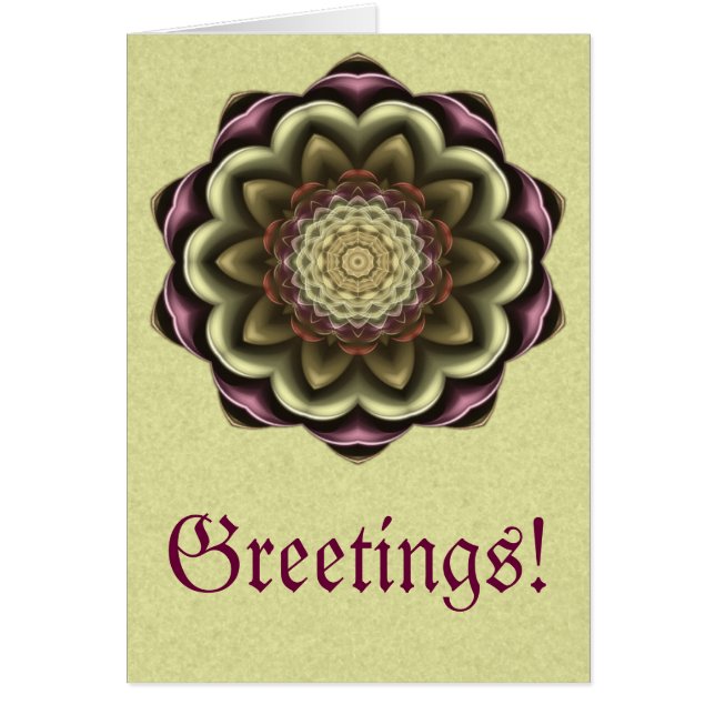 Cactus Flower Kaleidoscope Mandala (Front)