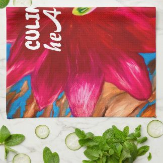 Cactus Flower Kitchen Towel