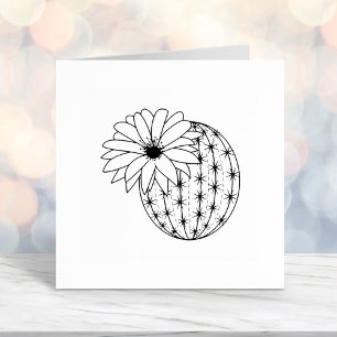Cactus Flower Self-inking Stamp