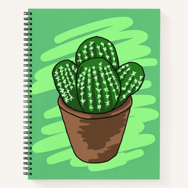 Cactus Flower Sketch Notebook (Front)