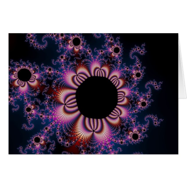 Cactus Flowers - Fractal Card (Front Horizontal)