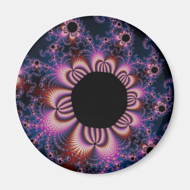 Cactus Flowers - Fractal Magnet (Front)