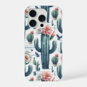 Cactus Flowers iPhone 15 Pro Case