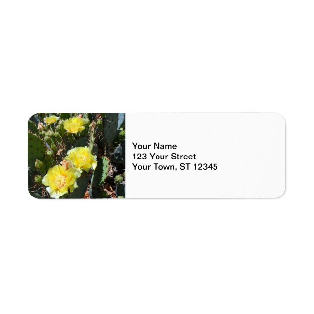 Cactus Flowers Return Address Label (Front)