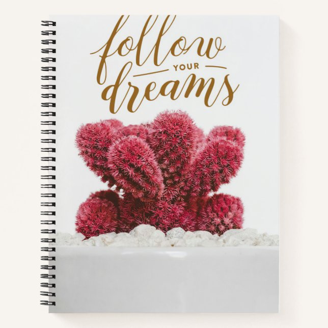 Cactus Follow Your Dreams Notebook (Front)