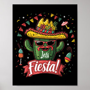 Cactus - Funny Cinco De Mayo Men Women Mexico Mexi Poster