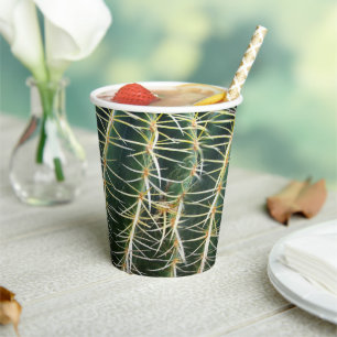 Cactus Funny Uncomfortable Needles Arid Plant Pape Paper Cups