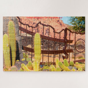 Cactus Garden Utah.Christmas Greetings Jigsaw Puzzle