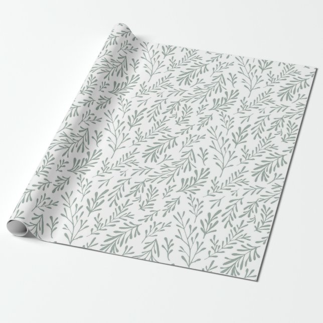 Cactus Garden Wrapping Paper (Unrolled)