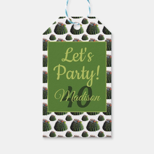 Cactus Gift Tags (Front)