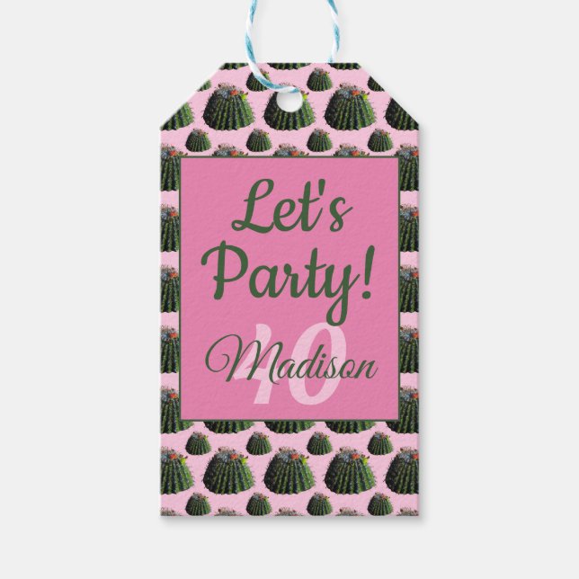 Cactus Gift Tags (Front)