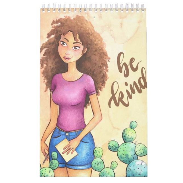 Cactus Girl Be Kind Calendar (Cover)
