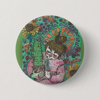 Cactus Girl Pin