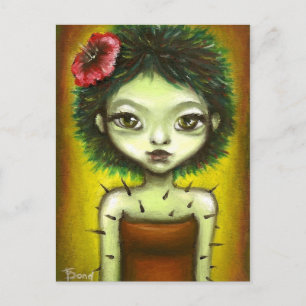 Cactus Girl Postcard