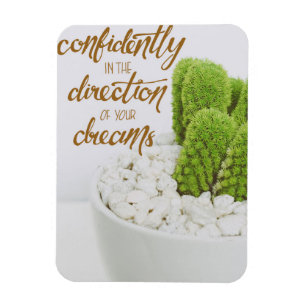 Cactus Go Confidently Magnet