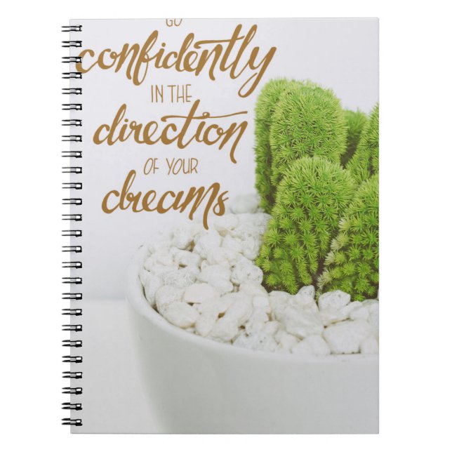 Cactus Go Confidently Notebook (Front)