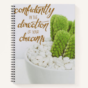 Cactus Go Confidently Notebook