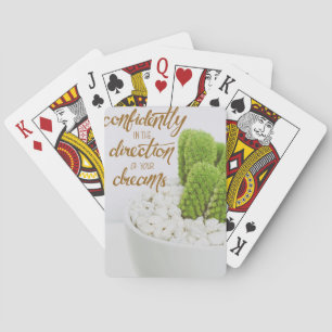 Cactus Go Confidently Playing Cards