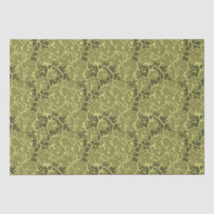 Cactus Green Abstract Pattern Tissue Paper