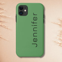Cactus Green Solid Colour | Minimalist Name