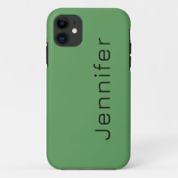 Cactus Green Solid Colour | Minimalist Name