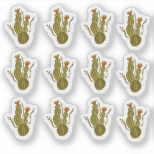 Cactus Hand Painted Elegant Greenery Plant