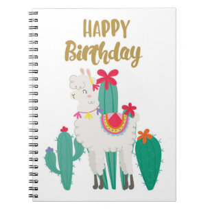 Cactus Happy Birthday Notebook