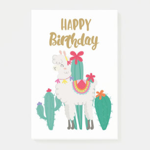 Cactus Happy Birthday Post-it Notes