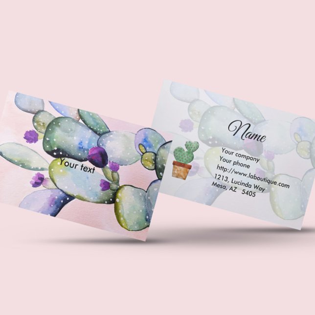 Cactus Heart Business Card (Creator Uploaded)