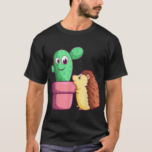 Cactus Hedgehog Love Gardener Cacti Garden Succule T-Shirt