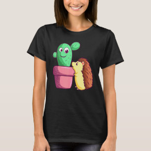 Cactus Hedgehog Love Gardener Cacti Garden Succule T-Shirt