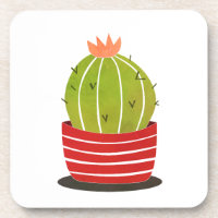 Cactus in a pot minimal art poster