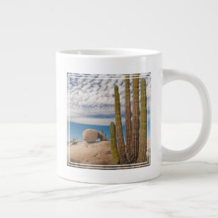 Cactus In Desert Scenic Large Coffee Mug