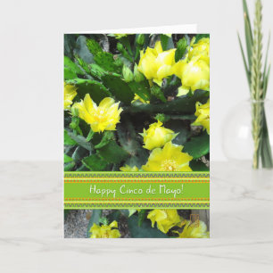 Cactus in Full Bloom Cinco de Mayo Card